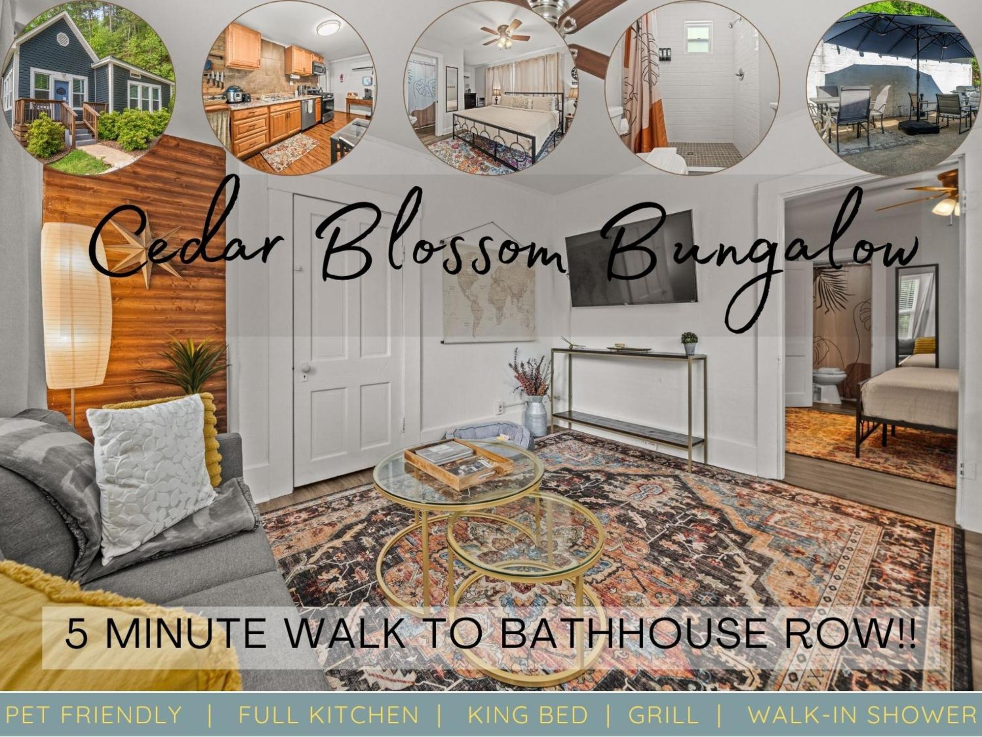 הוט ספרינגס Cedar Blossom Bungalow Is A Cozy Getaway With A 5 Minute Walk To Downtown! מראה חיצוני תמונה